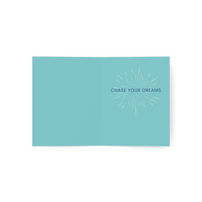 "Chase Dreams" Greeting Card for Kids (Boy)